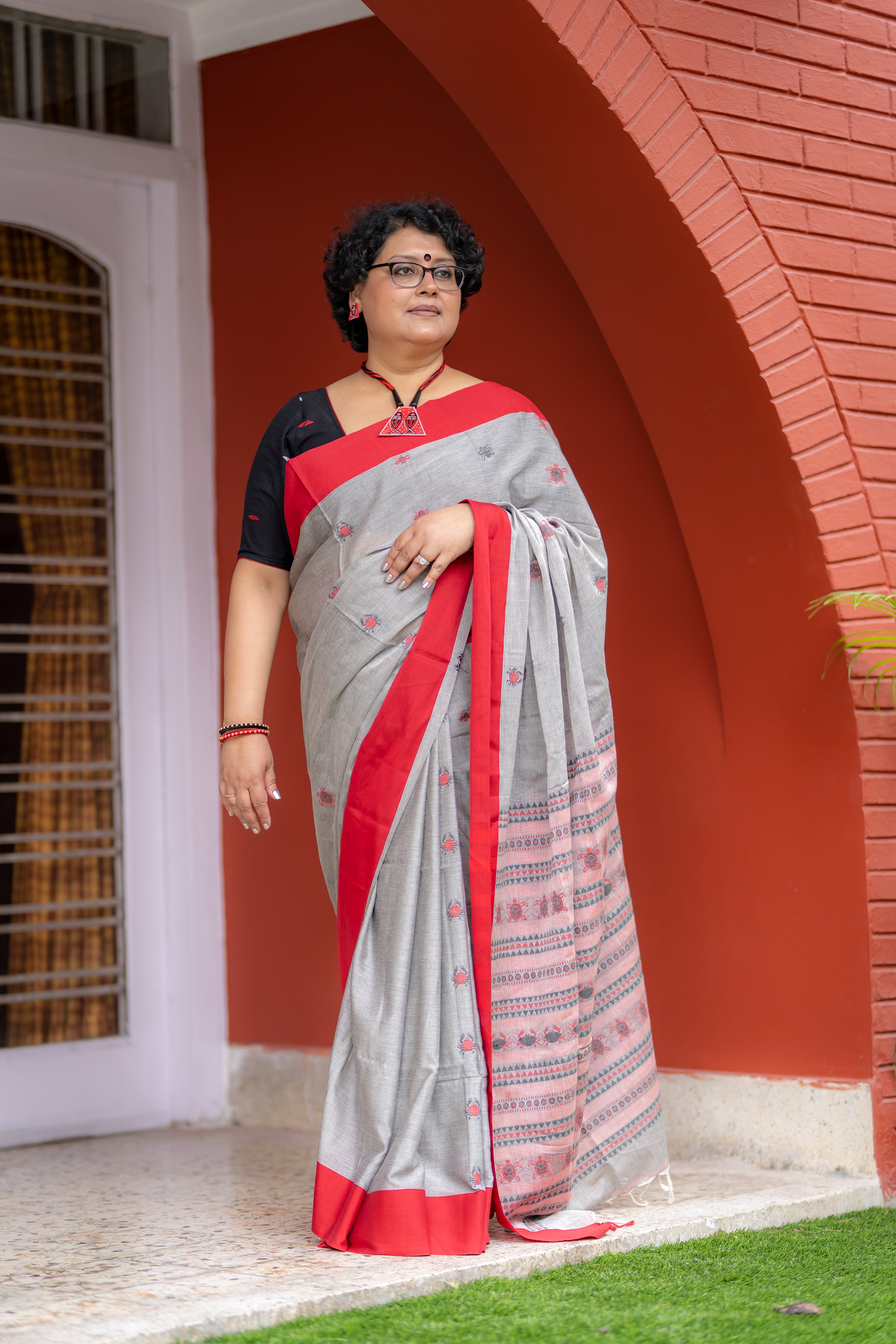 SEA BABIES GREY SAREE